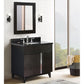 Bellaterra Home 31" Silvery Brown Single Sink Bathroom Vanity with Black Galaxy Top and Oval Sink, Urban Collection