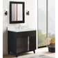 Bellaterra Home 31" Silvery Brown Single Sink Bathroom Vanity with White Quartz Top and Oval Sink, Urban Collection