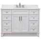 Bellaterra Home 49" White Single Sink Bathroom Vanity with White Quartz and Rectangle Sink