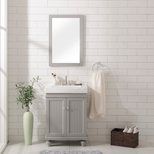 Legion Furniture 24 Grey Single Sink Bathroom Vanity