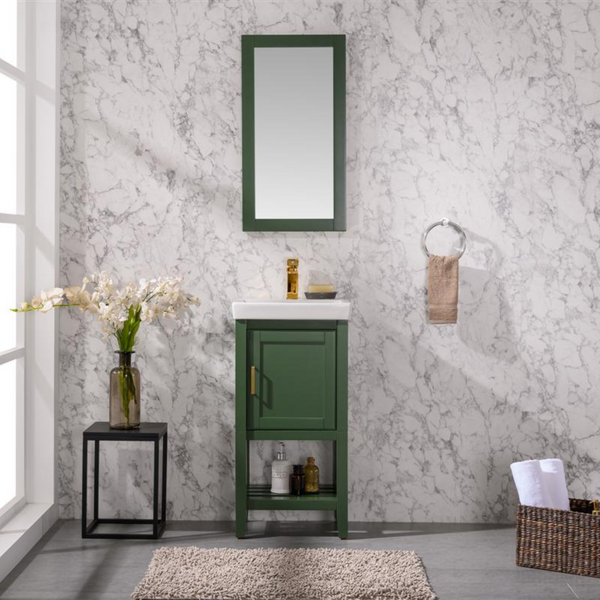 Legion Furniture 18 Vogue Green Single Sink Bathroom Vanity