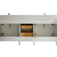 Legion Furniture 80" White Double Sink Bathroom Vanity Cabinet with Carrara White Quartz Top