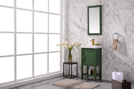 Legion Furniture 18" Vogue Green Single Sink Bathroom Vanity